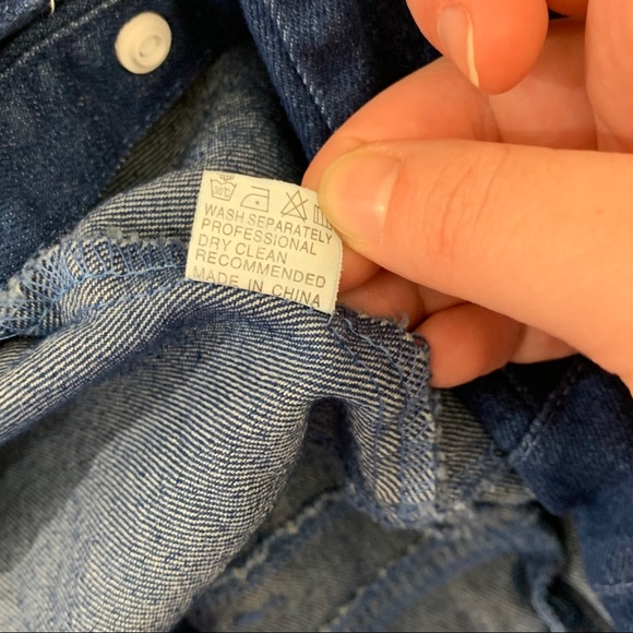 Unbranded Button Up Collared Denim Jumpsuit - Picture 7 of 7